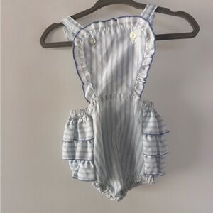 Vintage 9 month Merry Capers Infant Striped Romper